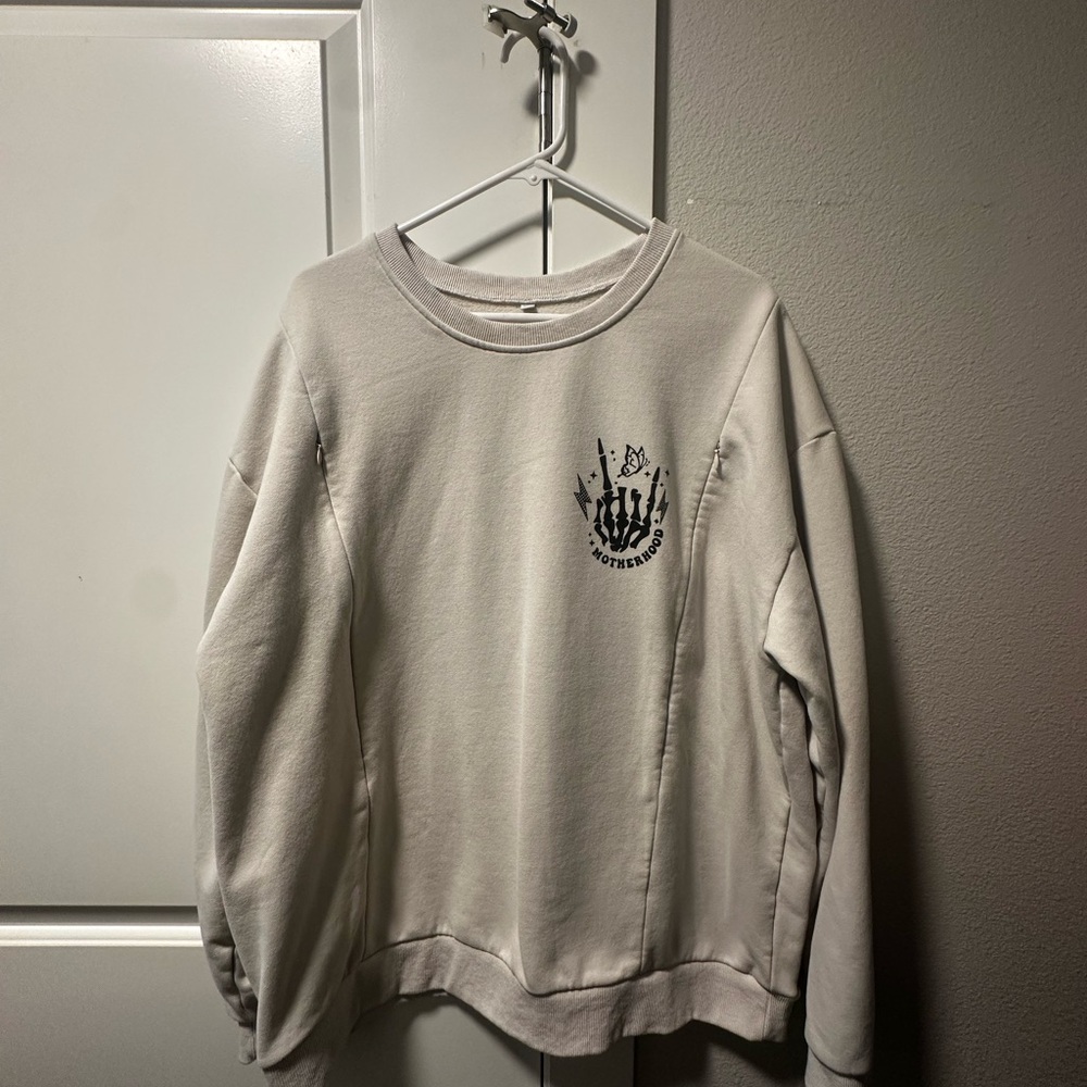 Motherhood Breastfeeding Crew Neck